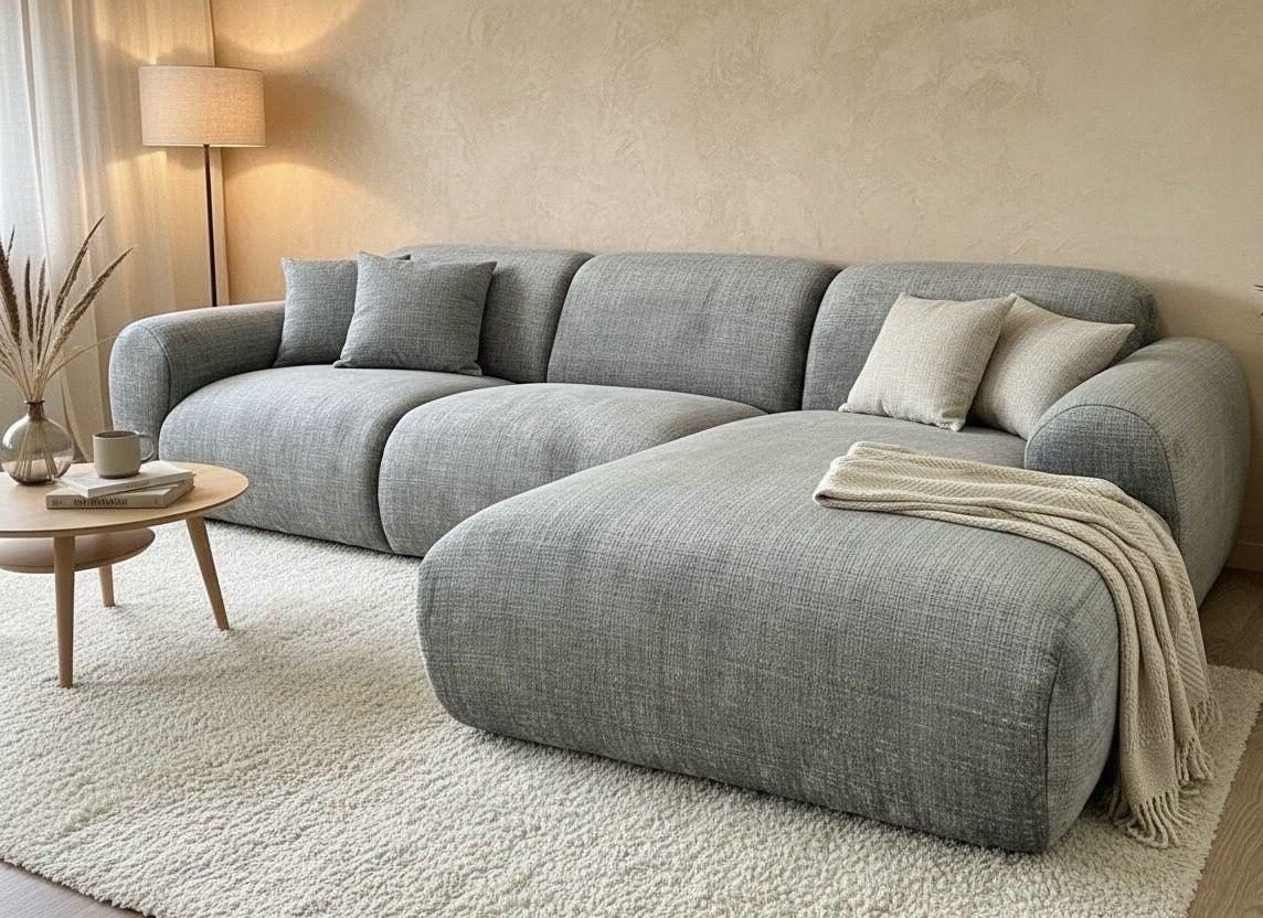 Canapé d'angle velours 78 — DLM Design