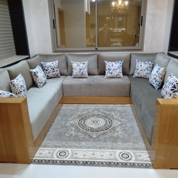 Salon marocain blanc et or 78 — DLM Design